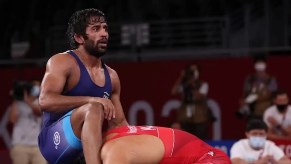 Wrestler bajrang punia returns padmasree