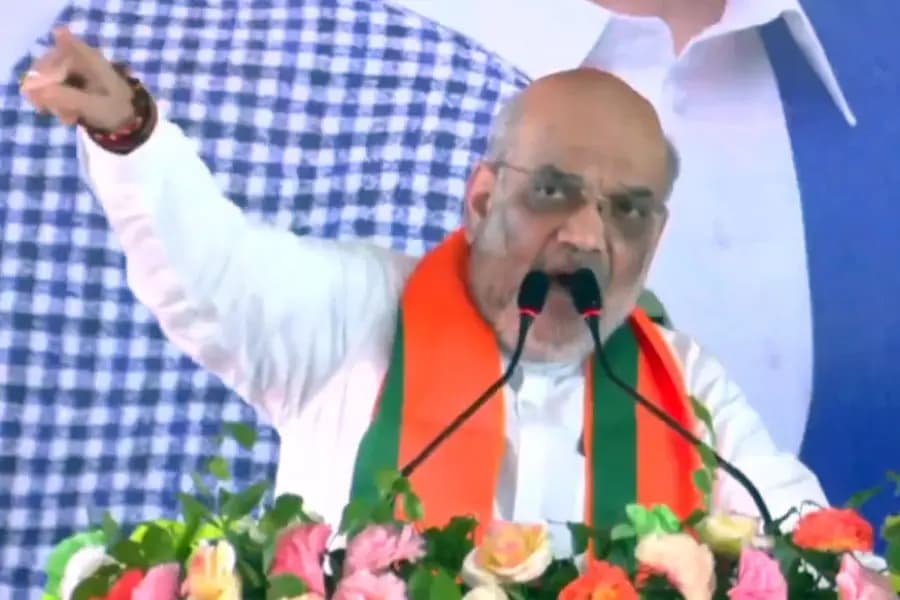 Amit shah attacks tmc from Ranaghat public meeting