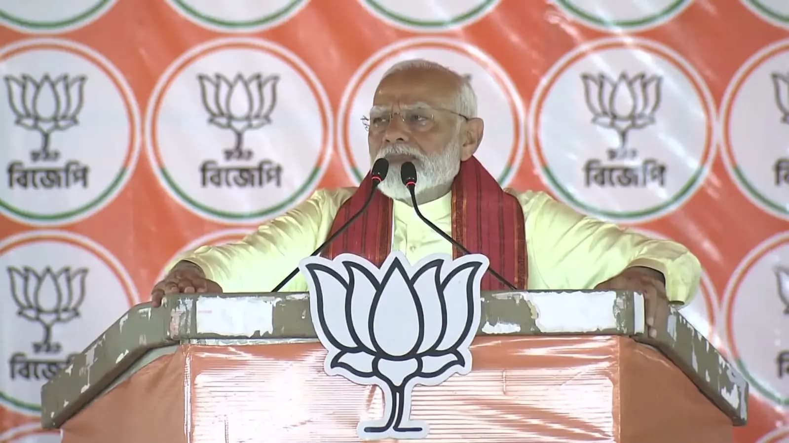 narendra modi on sandeshkhali