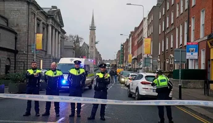 knife attack at ireland, five injured