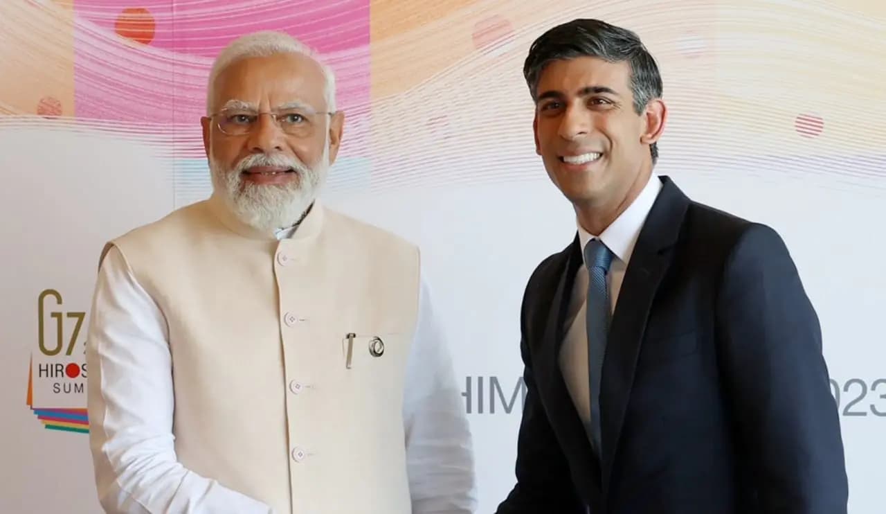 PM Modi, Rishi Sunak Discuss Israel-Hamas Conflict