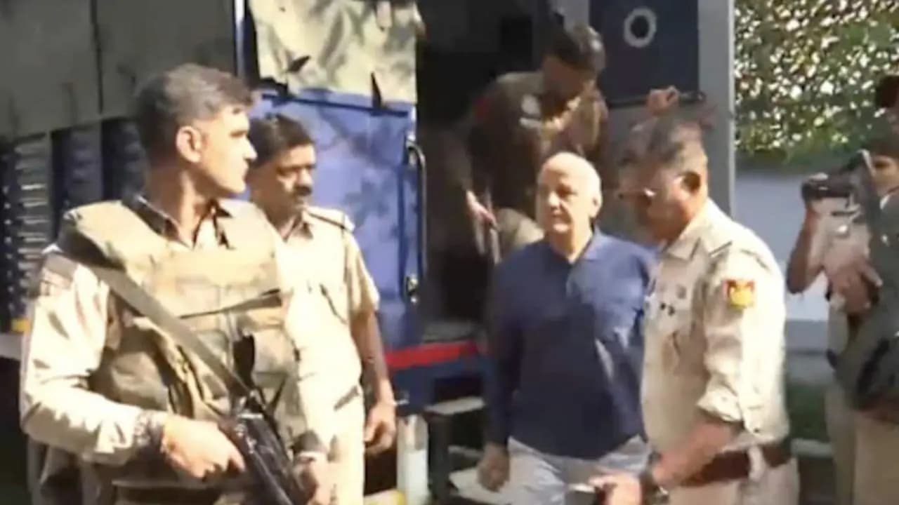 Manish Sisodia Reaches Home To Meet Ailing Wife
