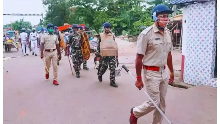 Women IPS force on the way to sandeshkhali