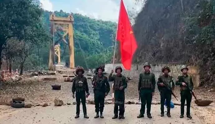 BATTLEFRONT EMERGING IN WESTERN MYANMAR