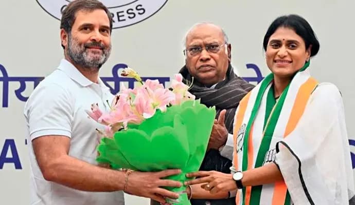 YS Sharmila appointed Andhra Congress Chief