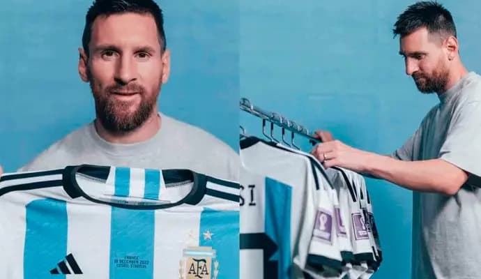 messi jersey on auction