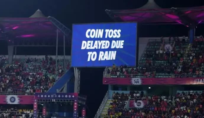 KKR-Rajasthan Royals match delayed due to rain