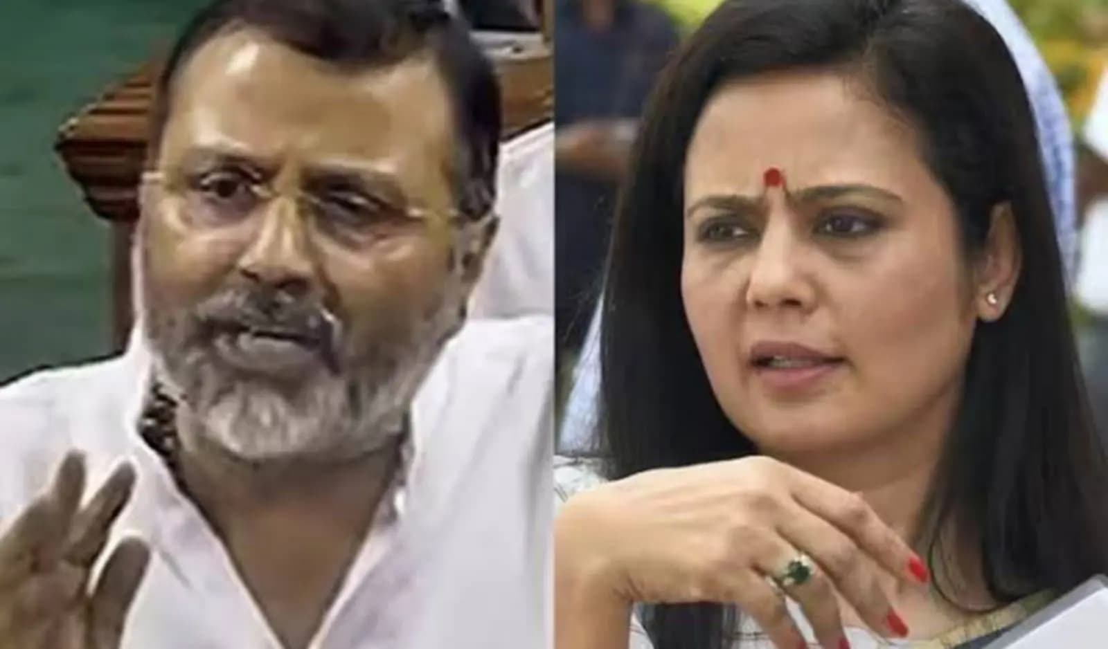 Nishikanta dube reacts on mahua Maitra