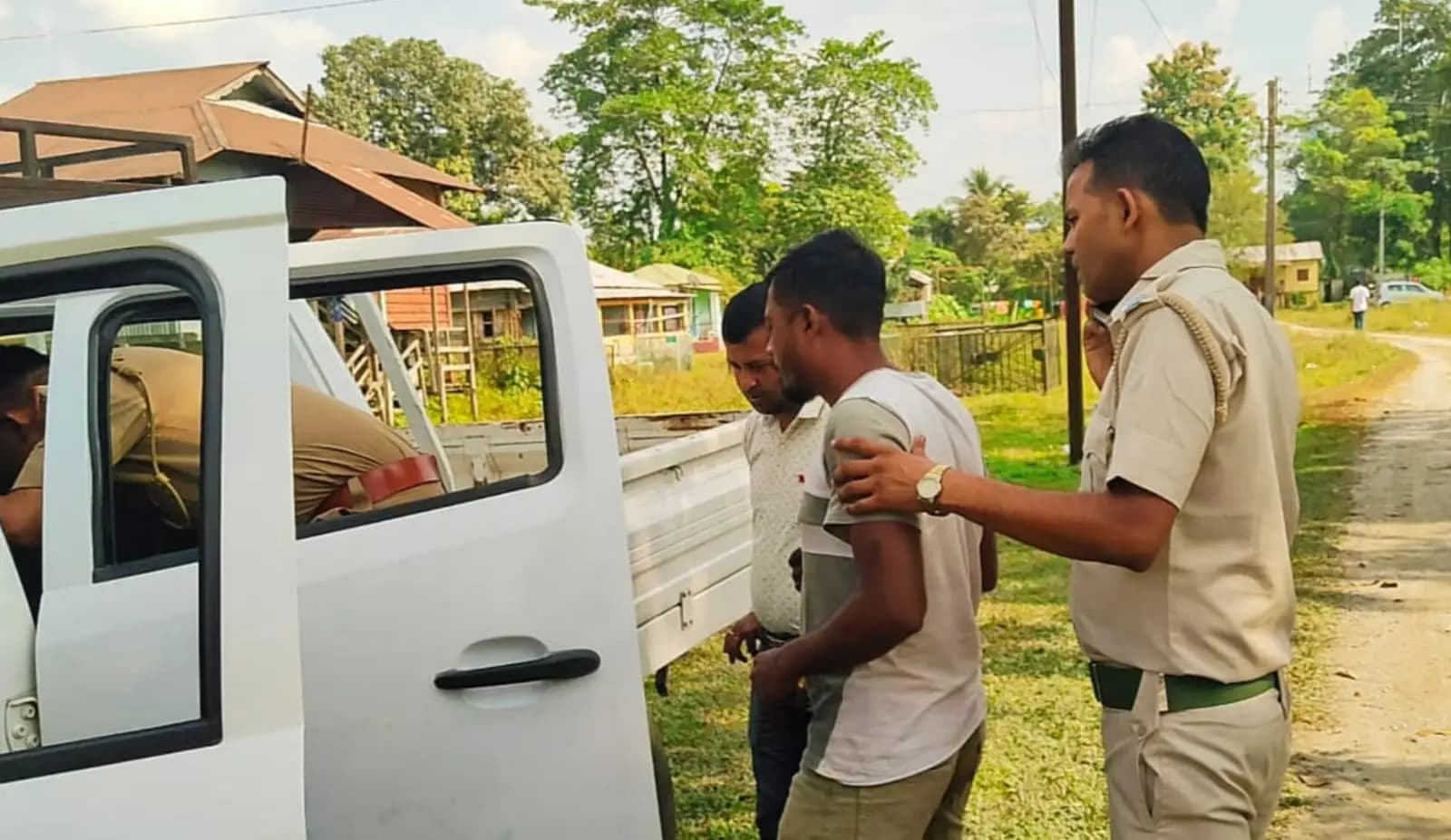 ONE MAN ARREST TO DISTURB ELEPHANT