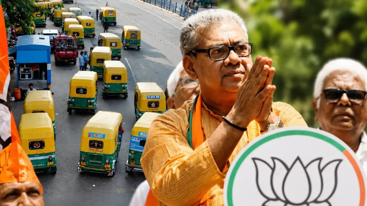 Toto and auto drivers of Bidhannagar gave one lakh rupees to MLA Sharadwat mukherjee