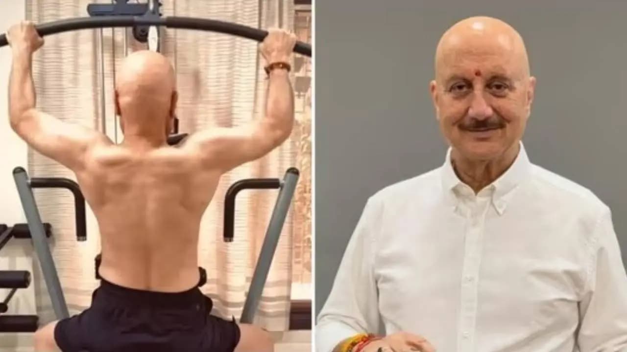 Anupam Kher Gym Workout Video: 71-Year-Old Veteran Bollywood Actor Shares Fitness Secrets