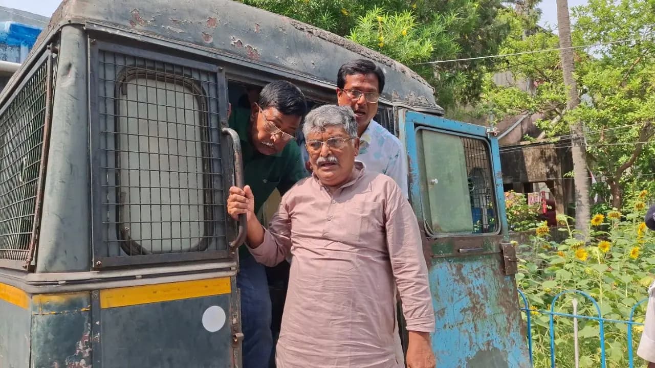 Allegations of obstructing police duties Five individuals including former Trinamool MLA Asit Majumdar Arrested in Chinsurah