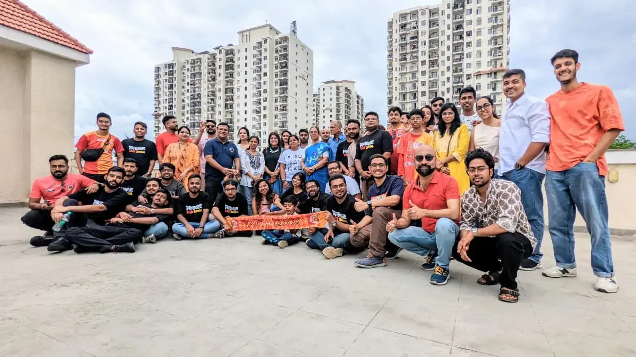 Probashe east bengal fan club celebrates isl winning