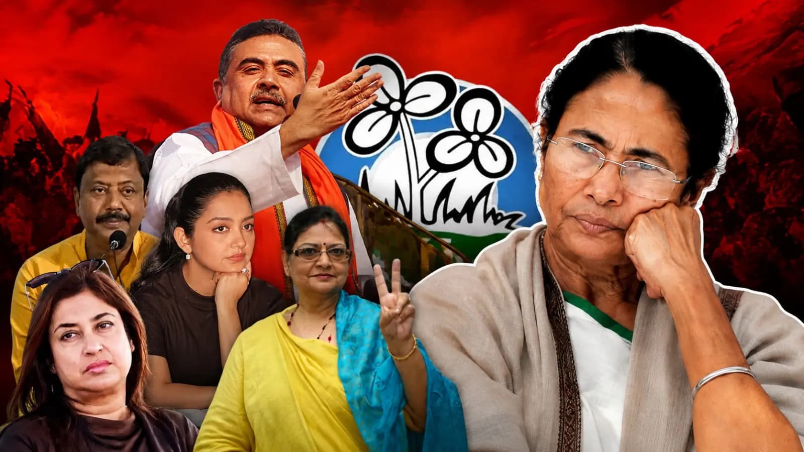 Suvendu Adhikari west Bengal cm meets rebel tmc mps at satabdi roy house in delhi