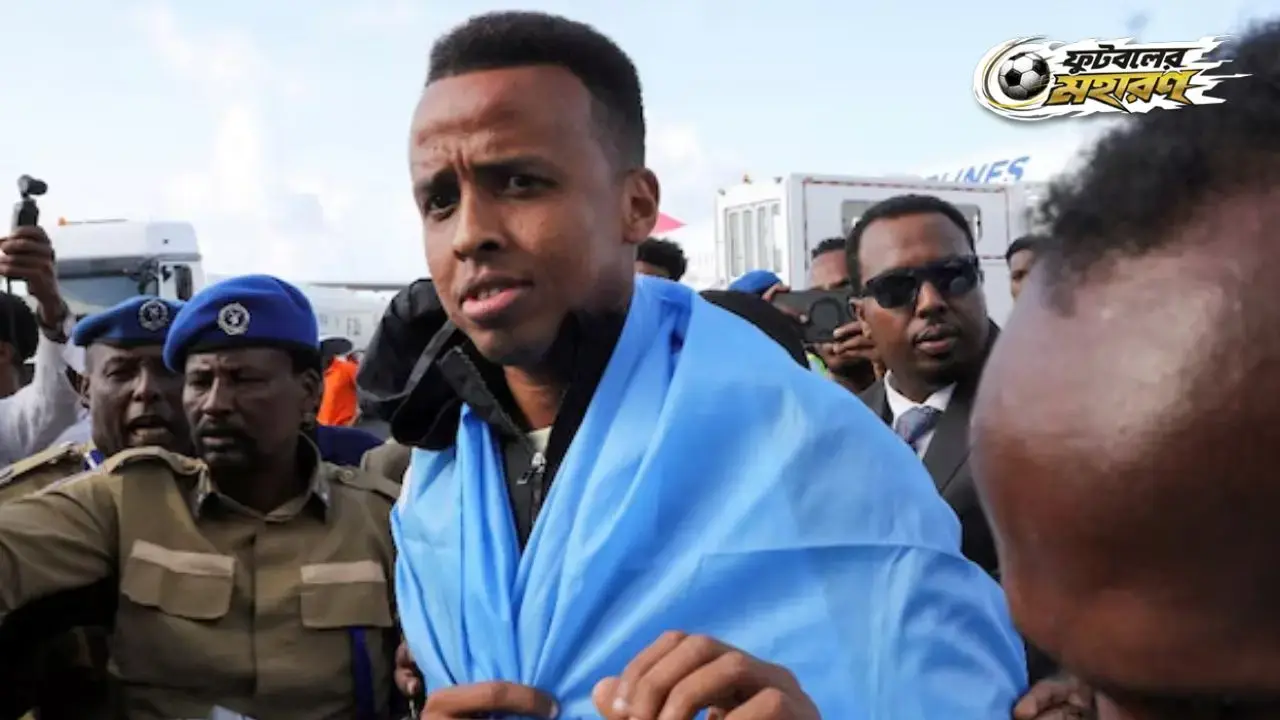 Somalia gave referee Omar Abdulkadir Artan a heros welcome after US authorities denied him entry for the 2026 FIFA World Cup