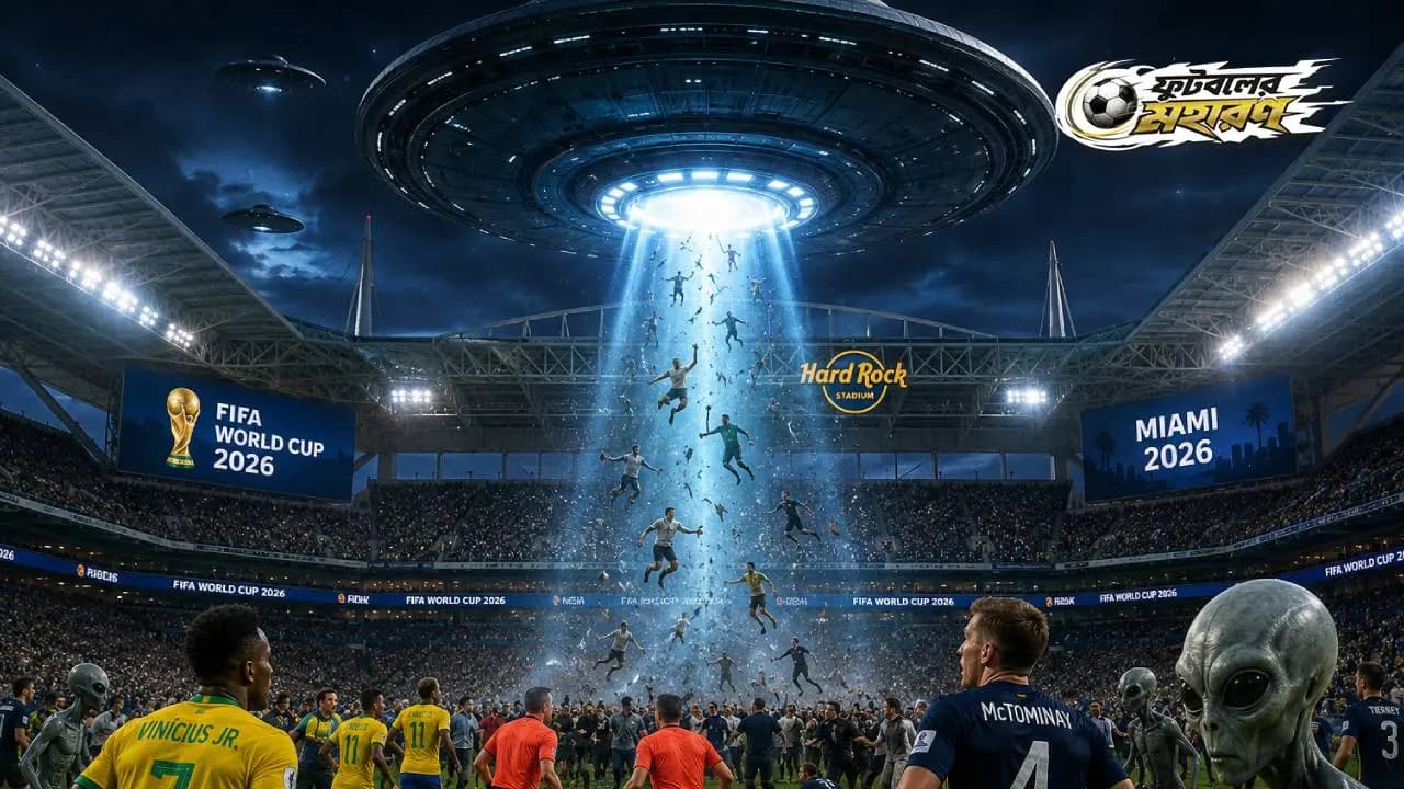 World Cup 2026 Aliens at the World Cup Brazilian psychic says UFO to abduct hundreds of people during FIFA match