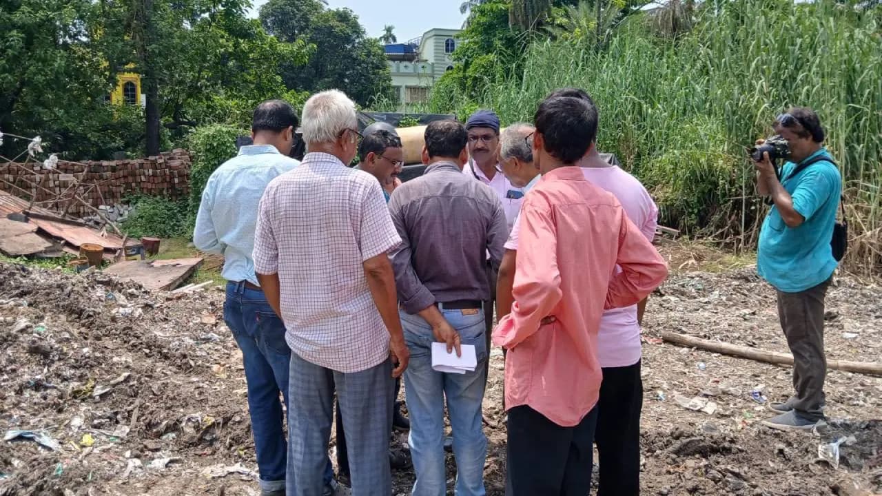 Allegations of filling up Shashanka pond; administration steps in