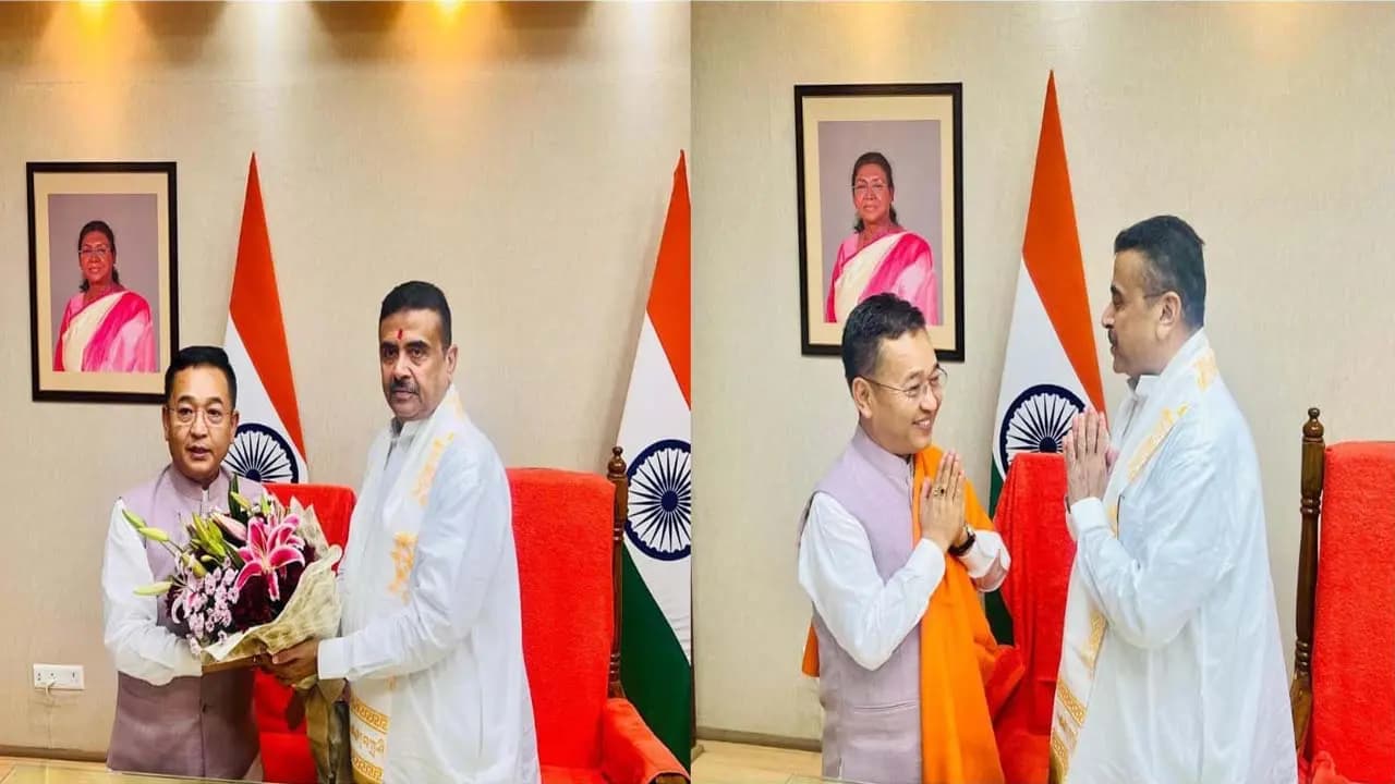 Sikkim Chief Minister Prem Singh Tamang meets Suvendu Adhikari in Nabanna seals several important decisions
