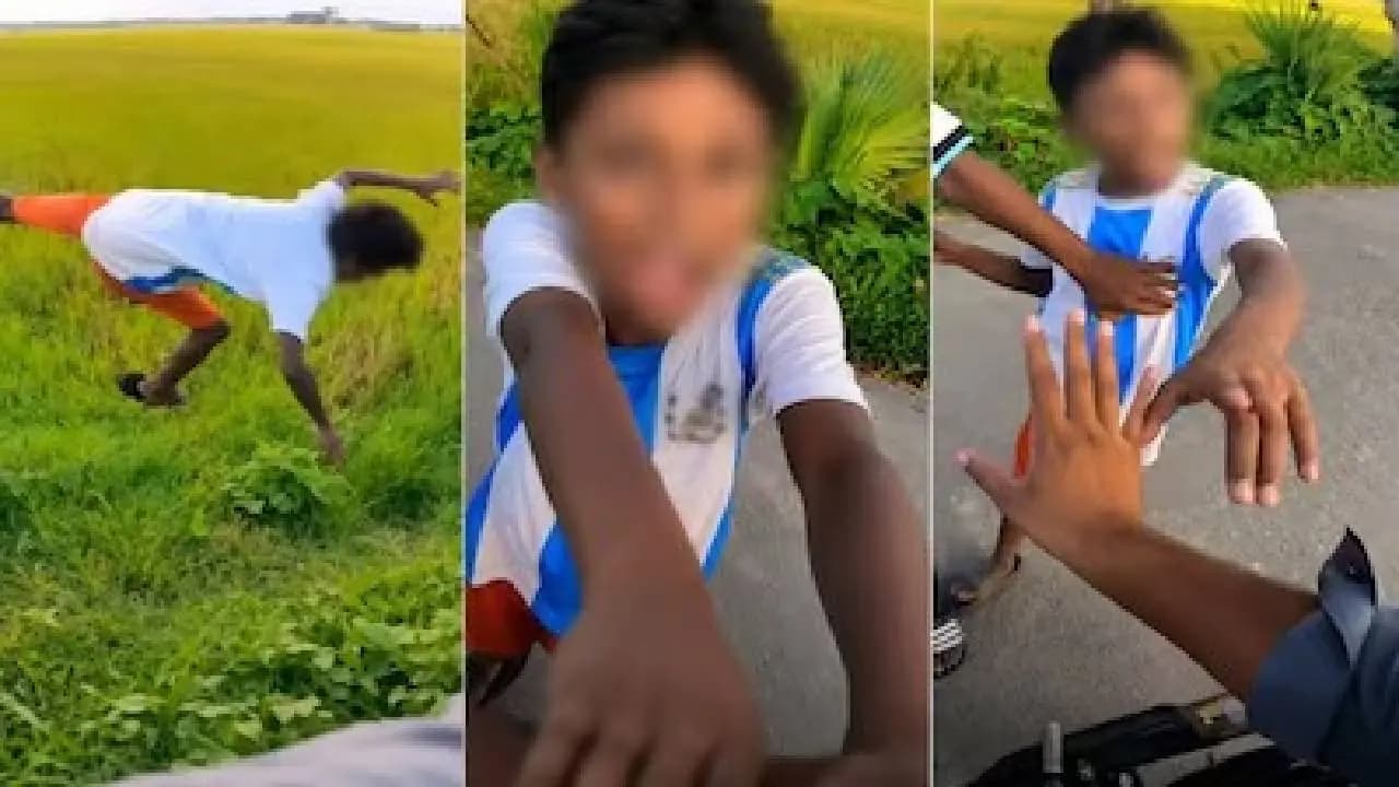 Viral News: Bangladesh Vlogger Billah Vau Throws Boy Into Grassy Slope After Altercation Over Bike Keys