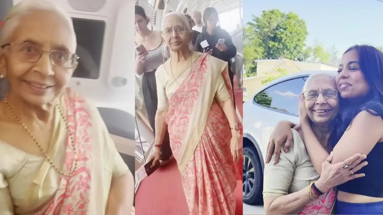 Virao video: 80 year old womans first flight to america netizens amused by the trending clip