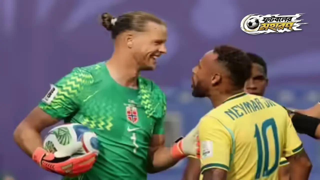 World Cup 2026:What Neymar told Norway goalkeeper after scoring penalty