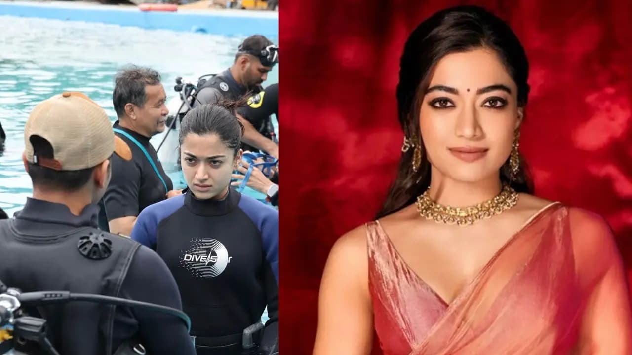 Rashmika Mandanna creates history first ndian actress 20 hours underwater fight scene