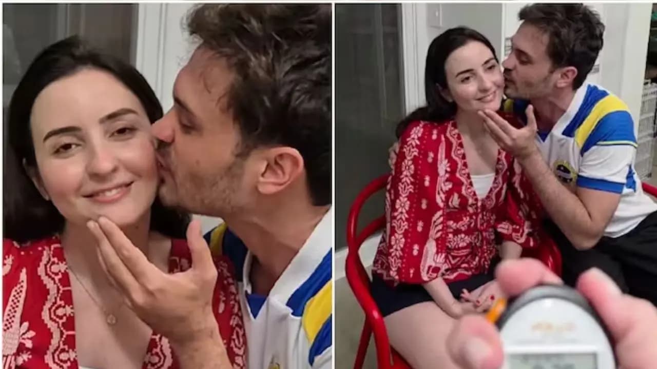 195 kisses in 30 seconds doctor couple breaks guinness world record