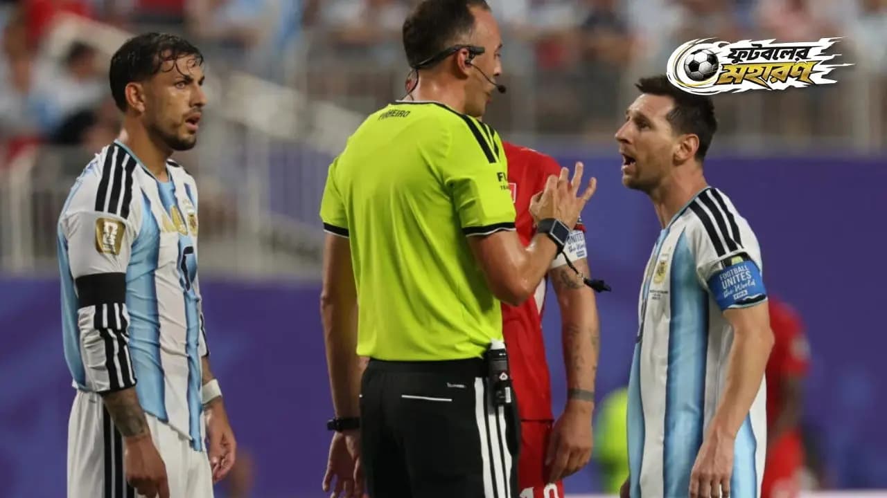 World Cup 2026:Lionel Messis heated exchange with the referee vs Switzerland