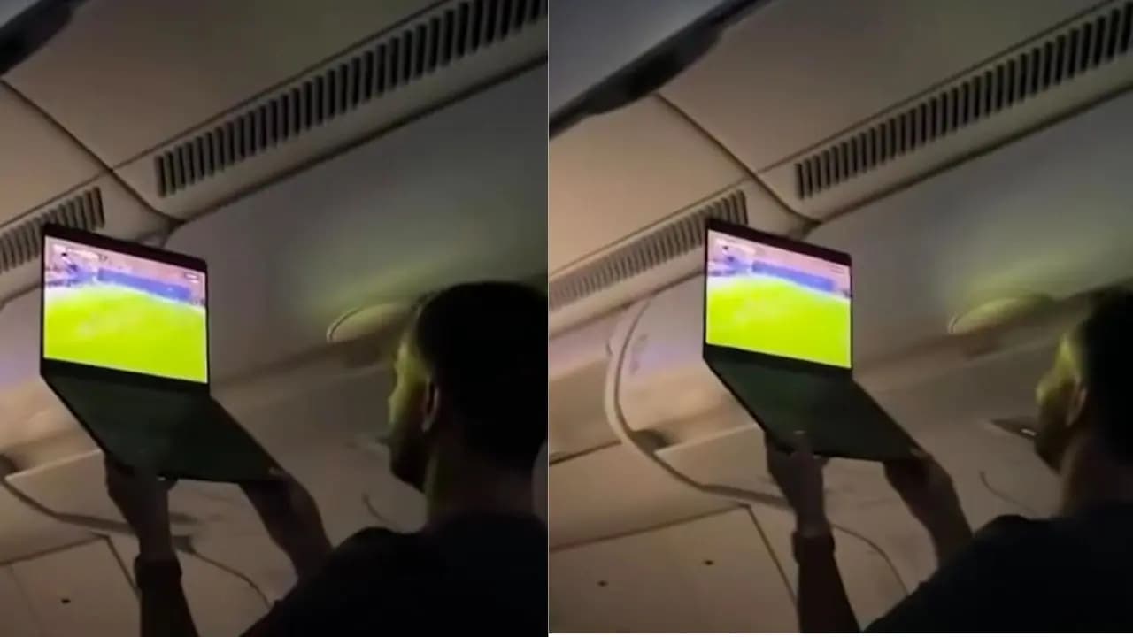 Viral: man buys in flight wifi to watch argentina match