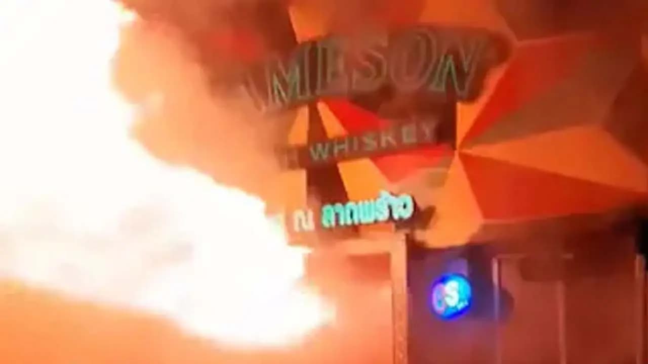 Massive fire at a Bangkok bar at least 27 dead 22 in critical condition due to safety violations