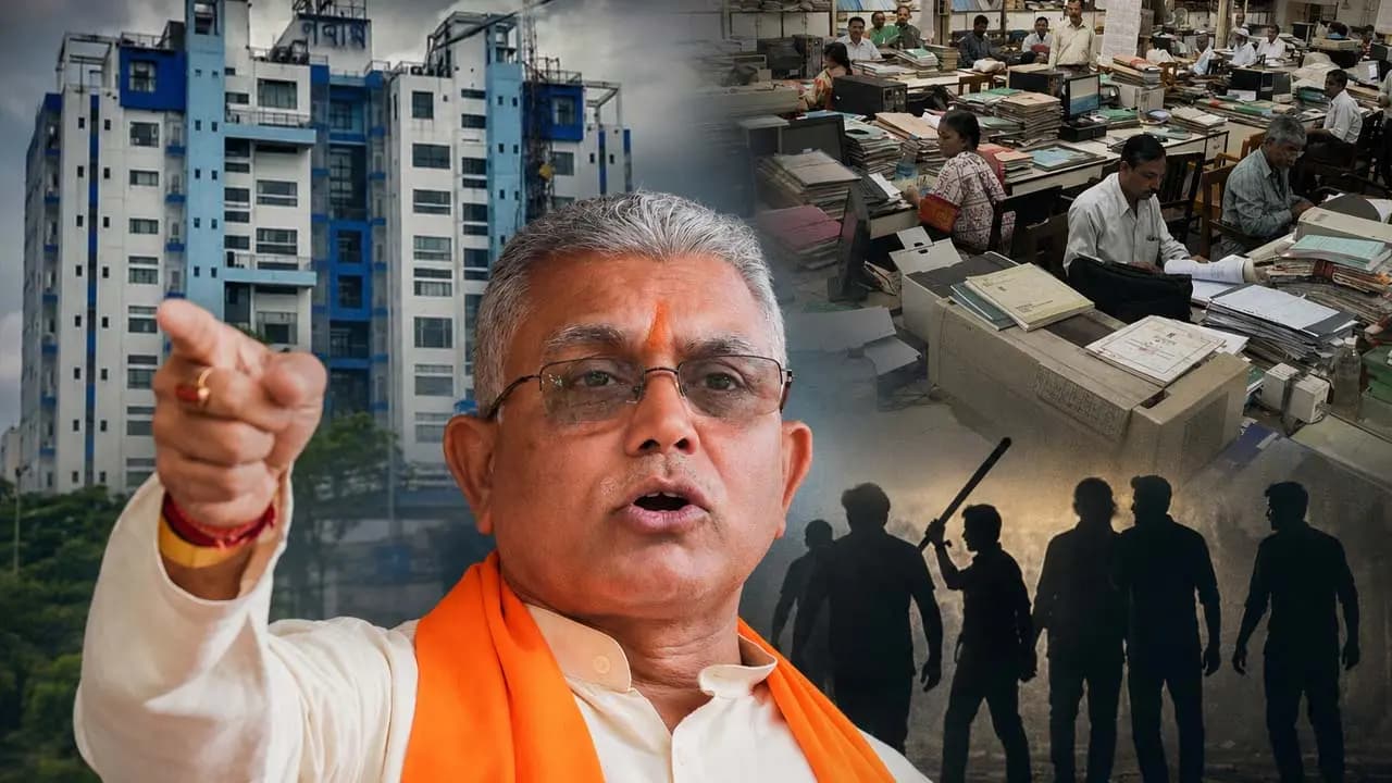 There are people hiding in many departments Dilip Ghosh makes an explosive statement on the very day the anti-goon law is implemented in Bengal who is he hinting at
