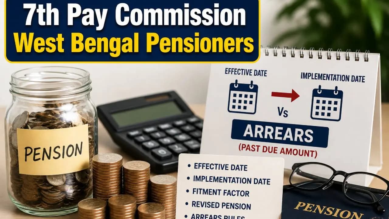 West Bengal 7th Pay Commission: Arrear Calculation Explained for Pensioners