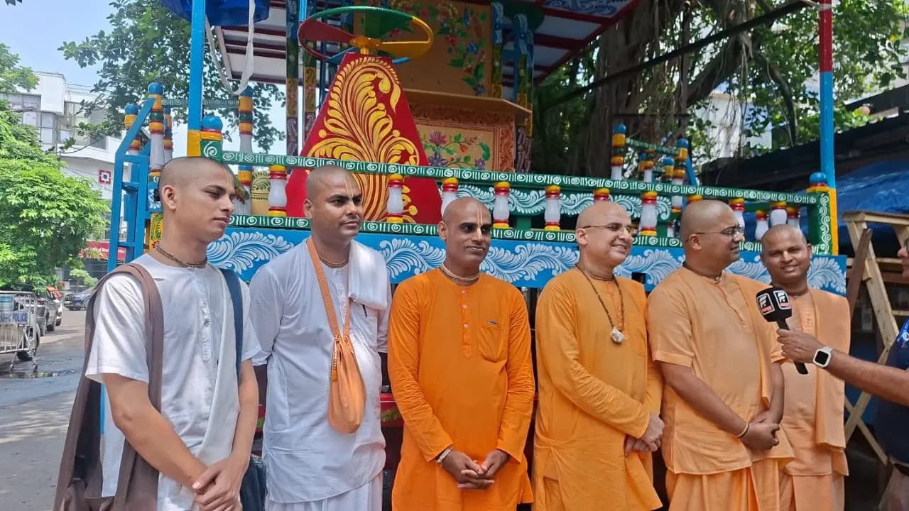 Rath Yatra: ISKCON is organizing a grand Rath Yatra in Kolkata featuring the powerful wheels of a Sukhoi 30 fighter jet