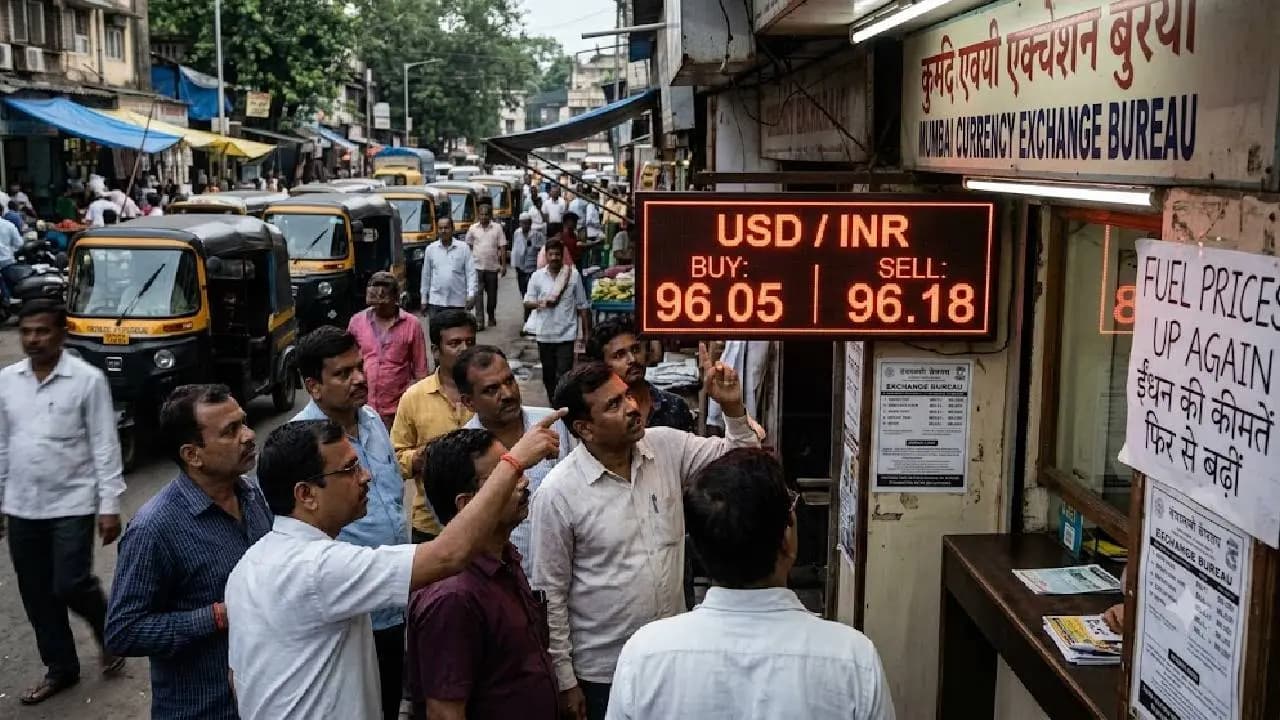 Rupee falls Again