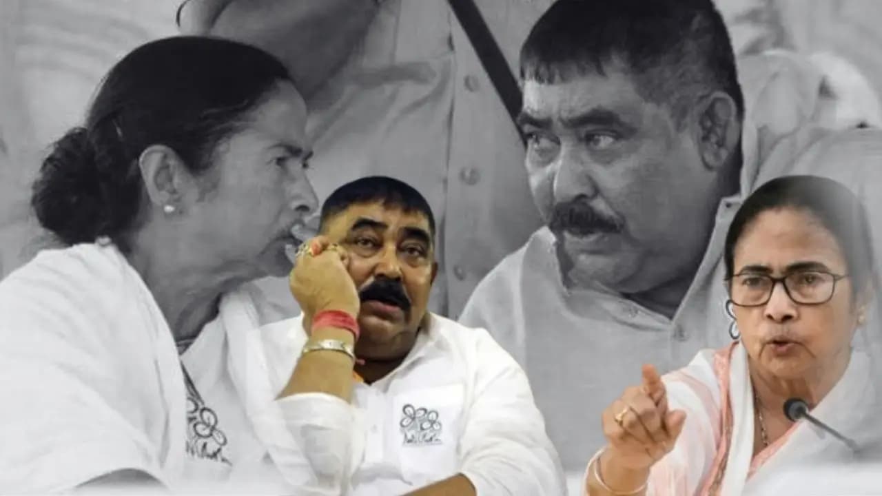 Anubrata Mandal appears to Ritabrata Banerjee meeting slams Abhishek Banerjee