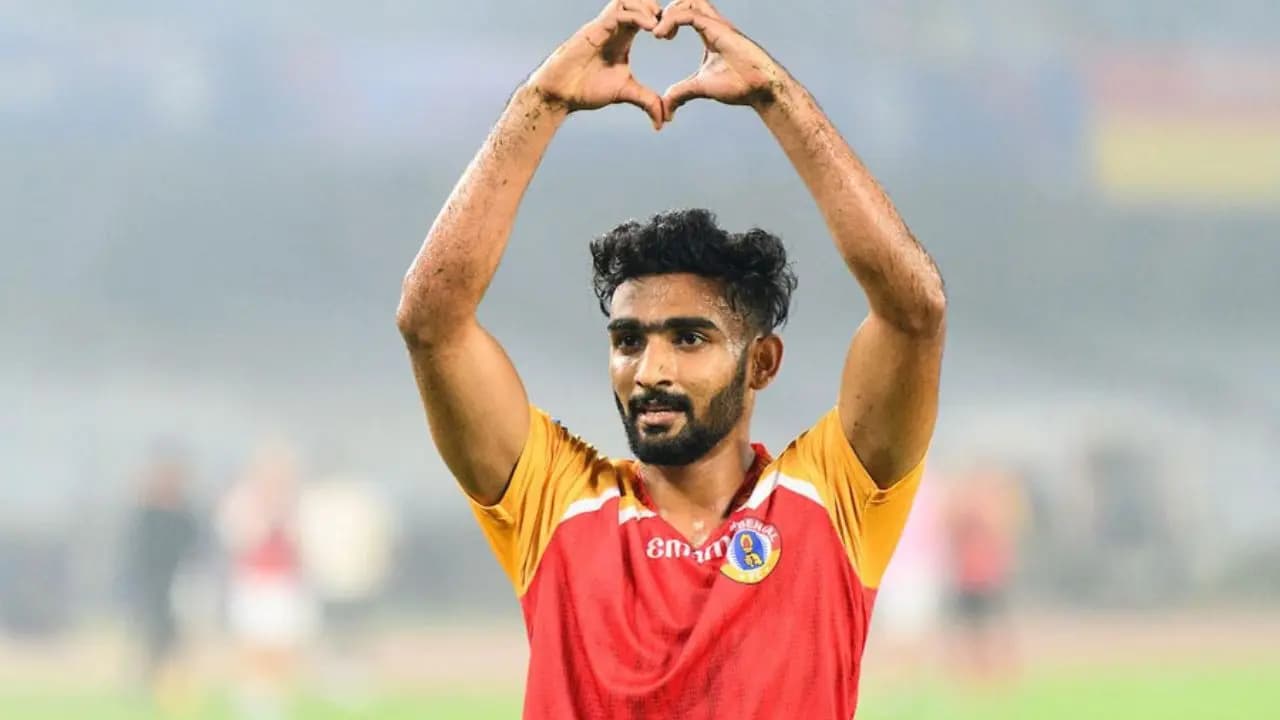 PV Vishnu scores hattrick as East Bengal wins against Bidhannagar at ease