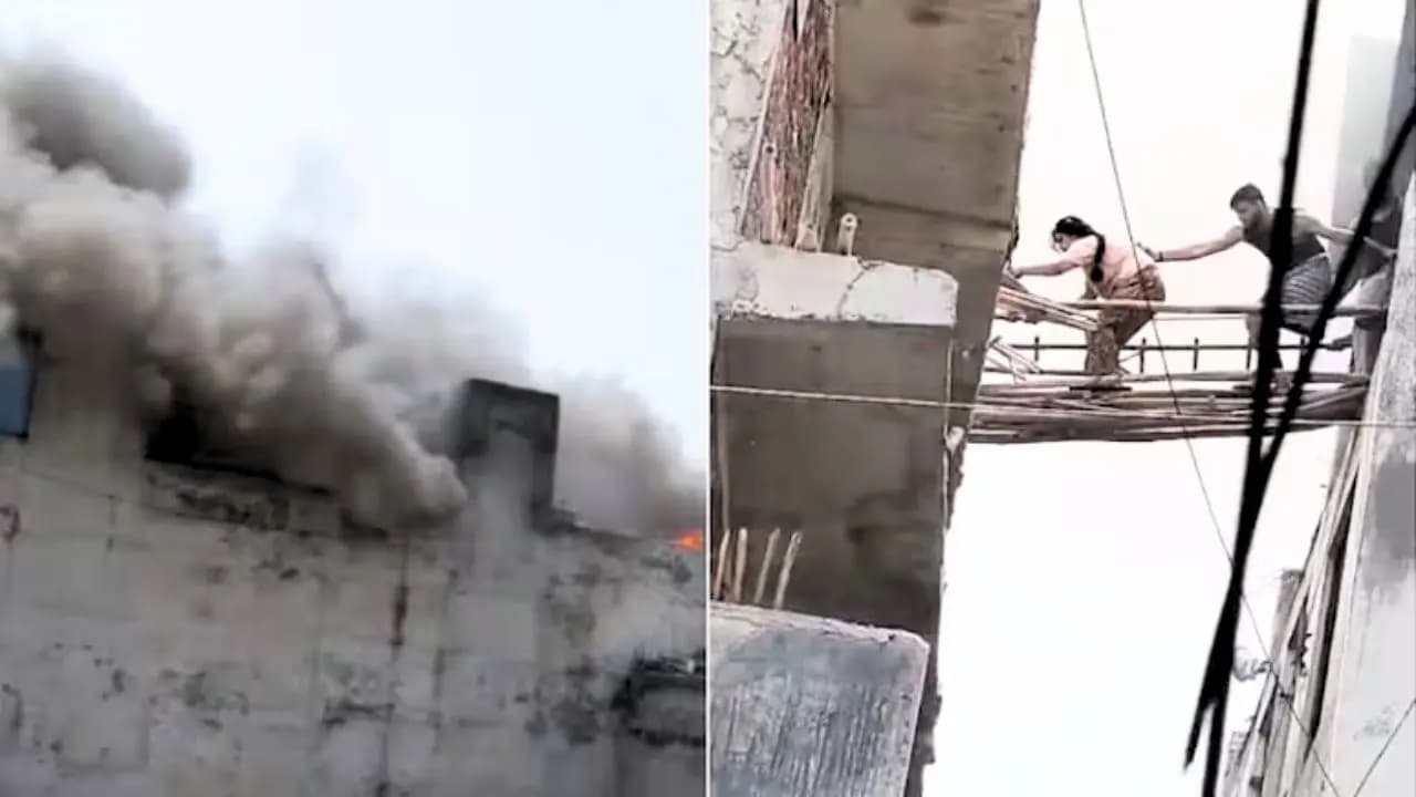 Noida Fire: Fire Breaks Out At Building In Noida 50 Families Trapped 2 Dead After rescue mission