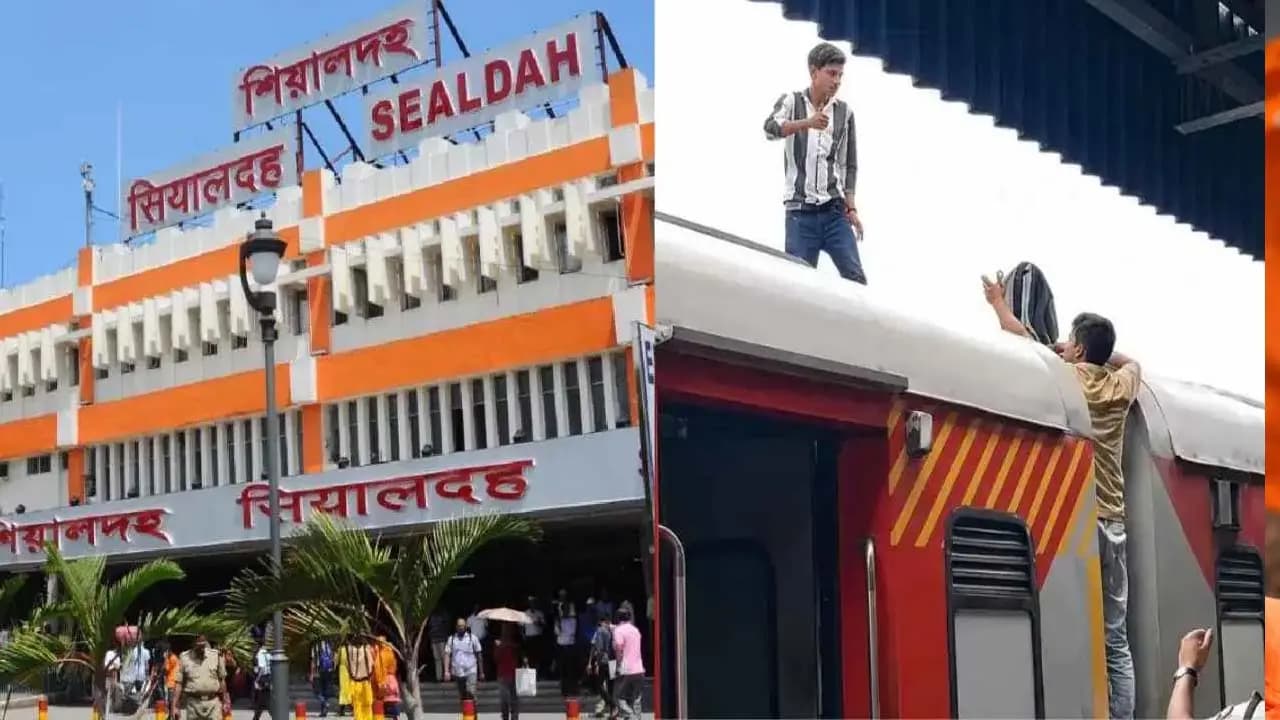 Sealdah Station: Bring back my girlfriend or I will die a young mans desperate plea from atop a train a high-tension drama unfolds at Sealdah