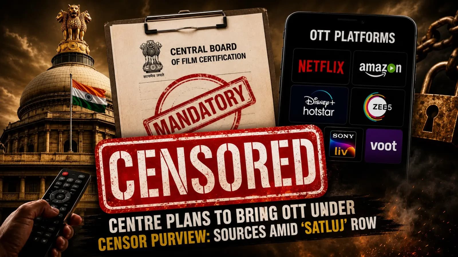 Government Likely To Bring Mandatory Censor Board Certification for OTT Content After Satluj Row