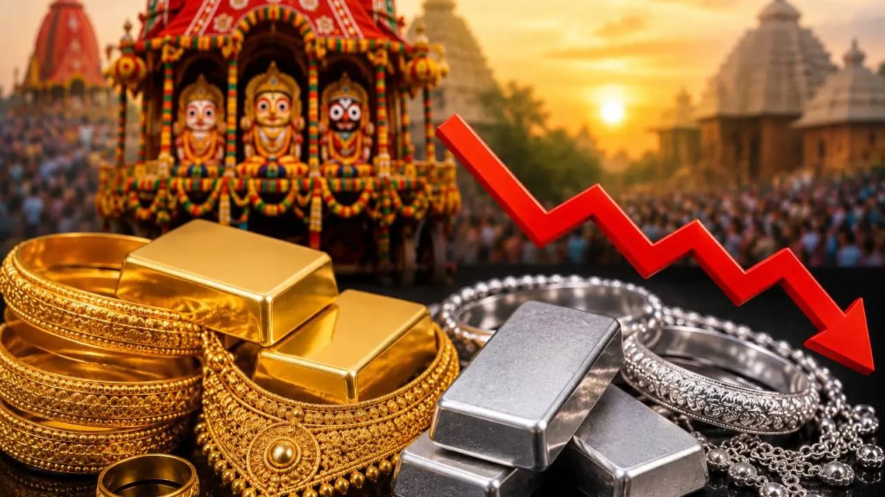 MCX Gold and Silver Prices Fall as Fed Rate Hike Concerns Weigh on Market