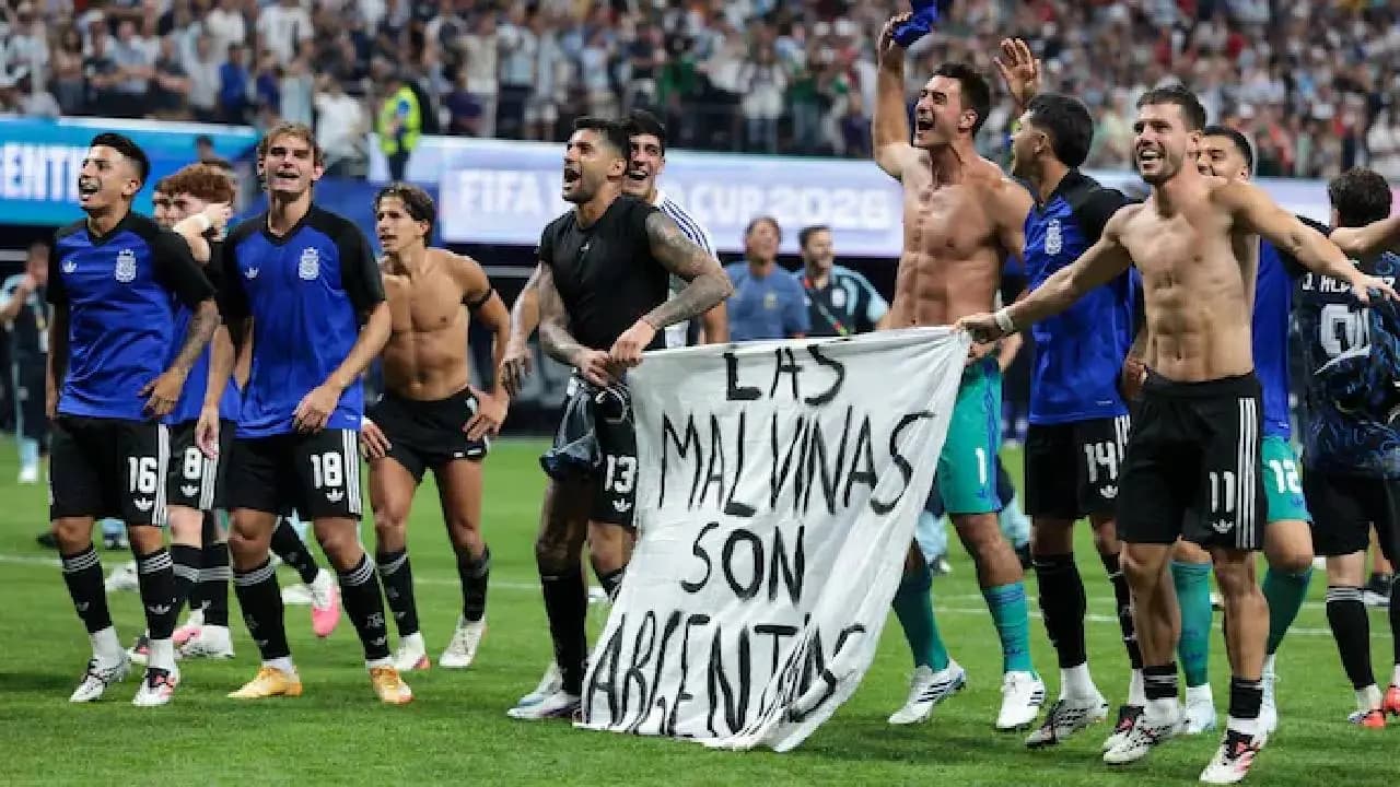 World Cup 2026: Argentina may face Suspension Story behind Messi and Co holding Falklands banner after England win