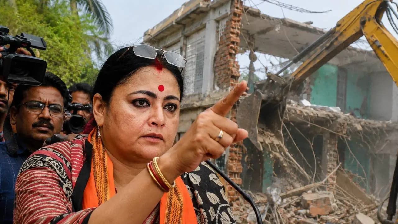 Agnimitra Paul Issues Strong Warning After Demolition of Abhishek Banerjee Office Demolished