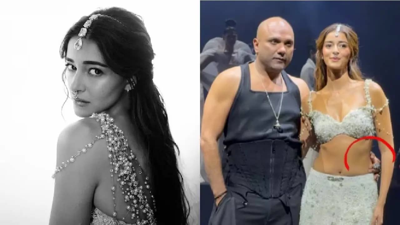 Designer Gaurav Gupta s Intimate Behavior with Ananya Panday Sparks Controversy