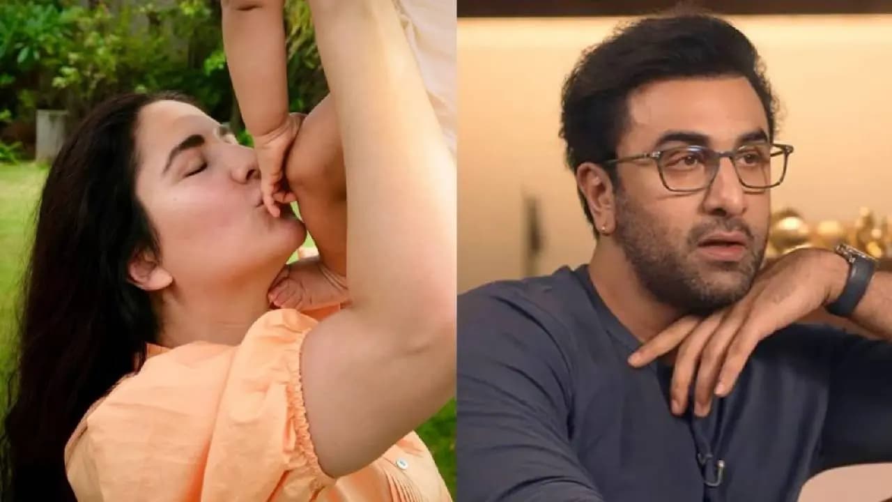 Katrina Kaif shared Son Vihaan s photo Ranbir Kapoor apologies for wearing sunglasses at Ramayana trailer launch