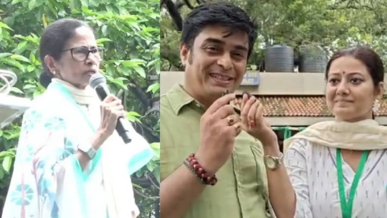 Arnab Banerjee and Mayna Banerjee reacts after participating 21 July which organised by Mamata Banerjee