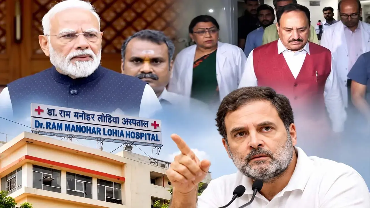 CJP Protest In Delhi: Nadda Rahul and Priyanka visit injured CJP protesters in hospital Rahul Gandhi targets Modi
