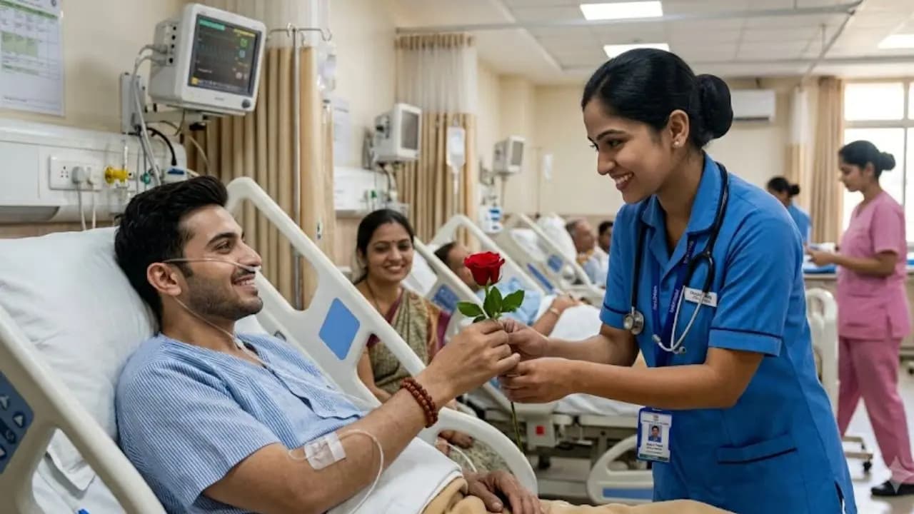 Viral: young man visits hospital with mild fever and stays there for 6 months after falling in love with a nurse
