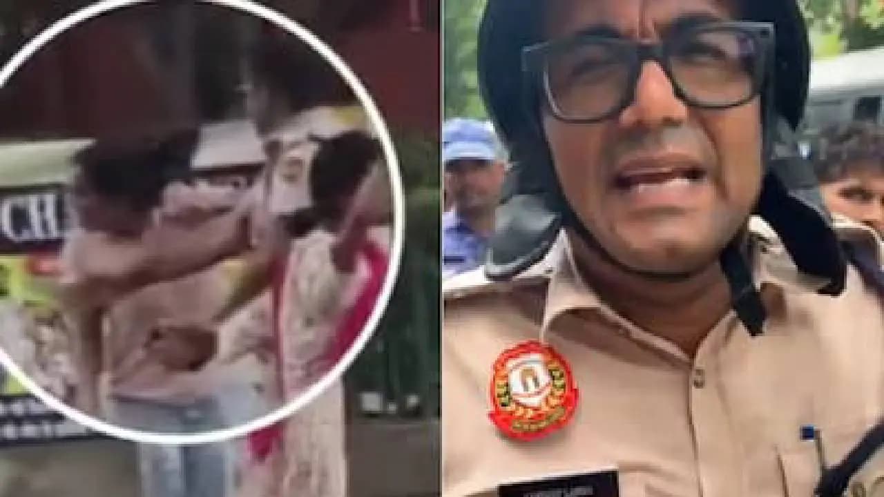CJP Protest: Delhi Cop Who Slapped Woman During CJP Protest Removed From Jantar Mantar