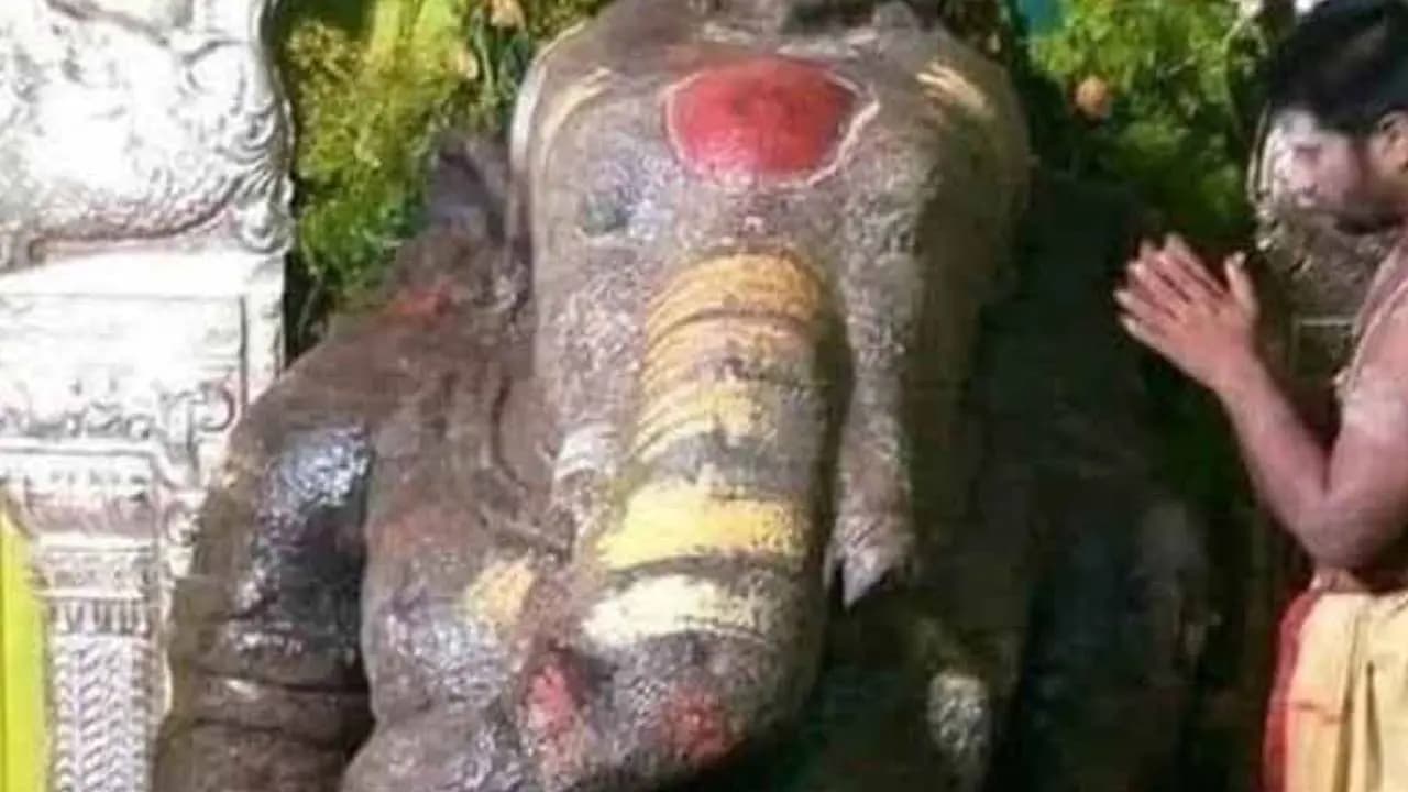 kanipakam ganesha idol is increasing size