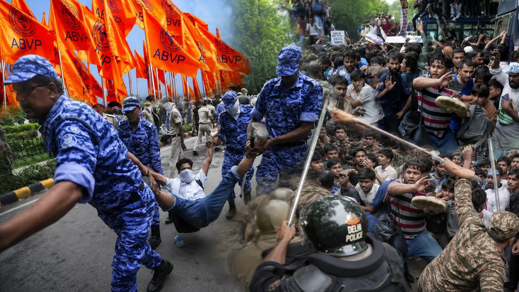 ABVP On CJP Protest: ABVP condemns the clash between protesters and police in Delhi pledging support for the students Will the RSS intervene to quell the unrest